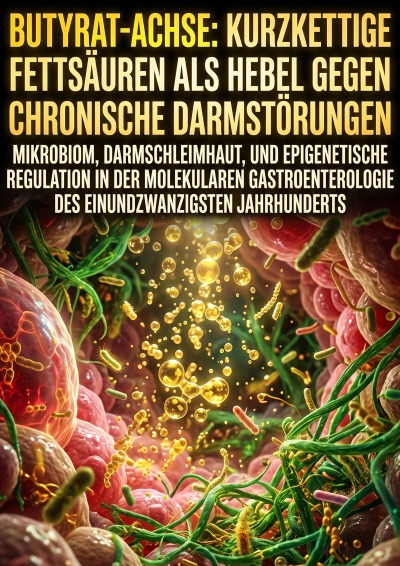 'Cover von Butyrat-Achse: Kurzkettige Fettsäuren als Hebel gegen chronische Darmstörungen'-Cover