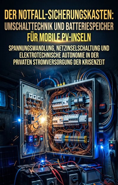 'Cover von Der Notfall-Sicherungskasten: Umschalttechnik und Batteriespeicher für mobile PV-Inseln'-Cover