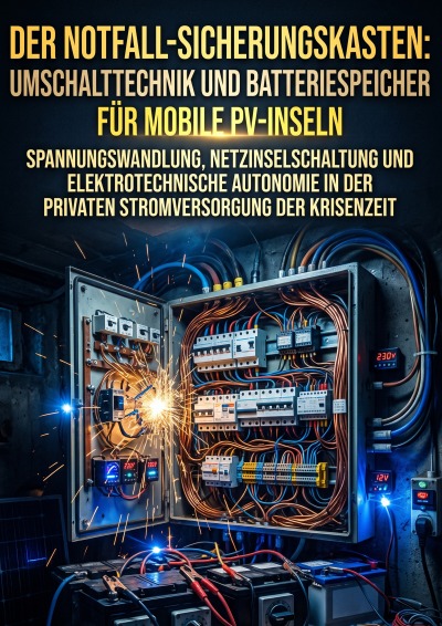 'Cover von Der Notfall-Sicherungskasten: Umschalttechnik und Batteriespeicher für mobile PV-Inseln'-Cover
