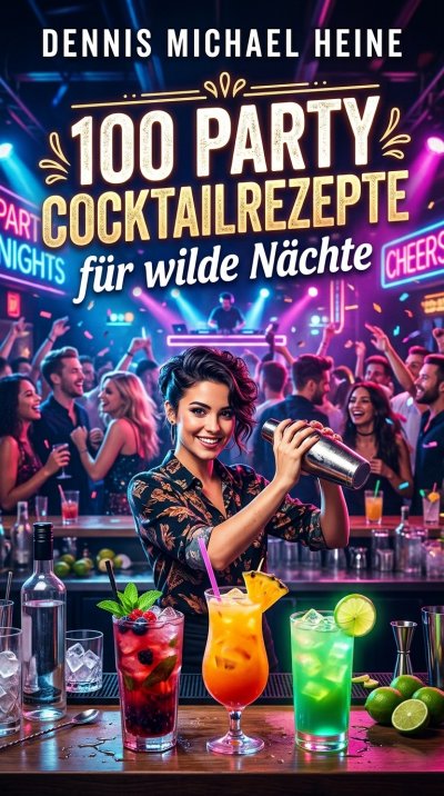 'Cover von 100 Party Cocktailrezepte für wilde Nächte'-Cover