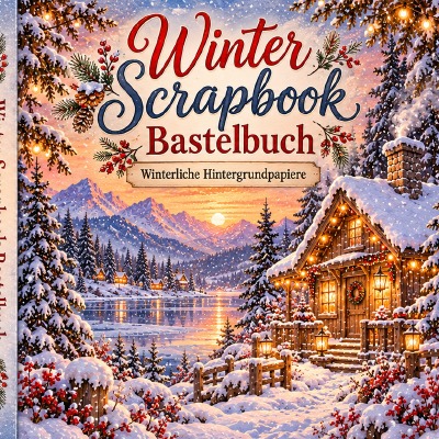 'Cover von Winter Scrapbook Bastelbuch'-Cover