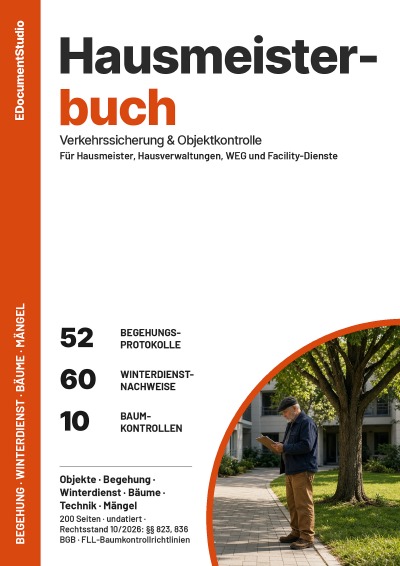 'Cover von Hausmeisterbuch – Verkehrssicherung und Objektkontrolle'-Cover