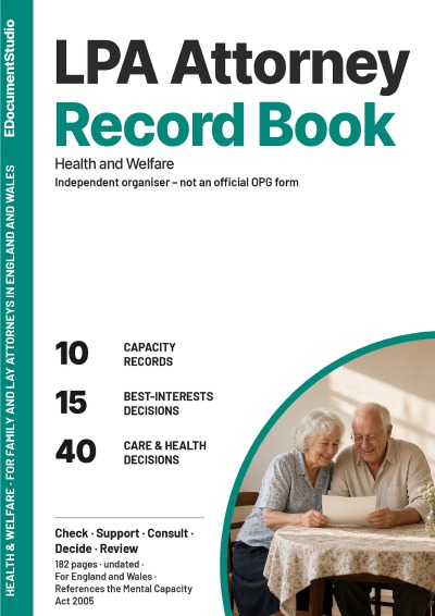 'Cover von LPA Health & Welfare Attorney Record Book'-Cover