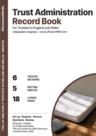 'Cover von Trust Administration Record Book'-Cover