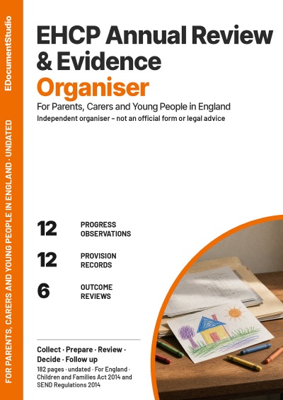 'Cover von EHCP Annual Review & Evidence Organiser'-Cover