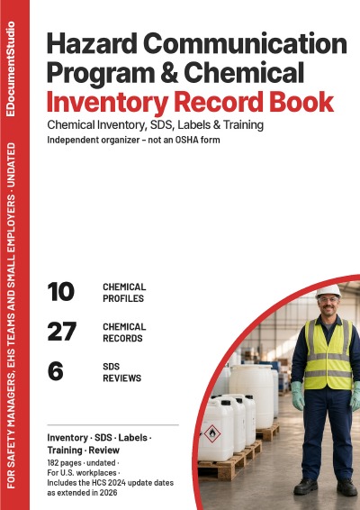 'Cover von Hazard Communication Program & Chemical Inventory Record Book'-Cover