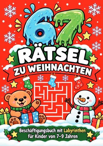 'Cover von 67 Rätsel zu Weihnachten'-Cover