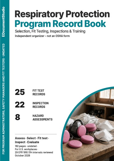 'Cover von Respiratory Protection Program Record Book'-Cover