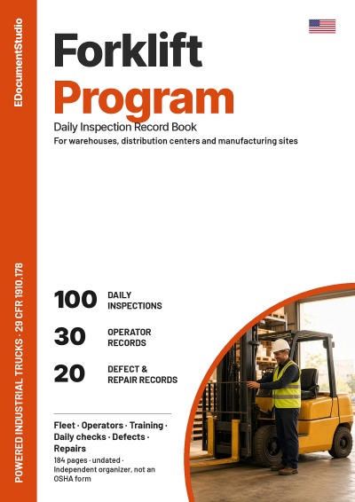 'Cover von Forklift Program & Daily Inspection Record Book'-Cover
