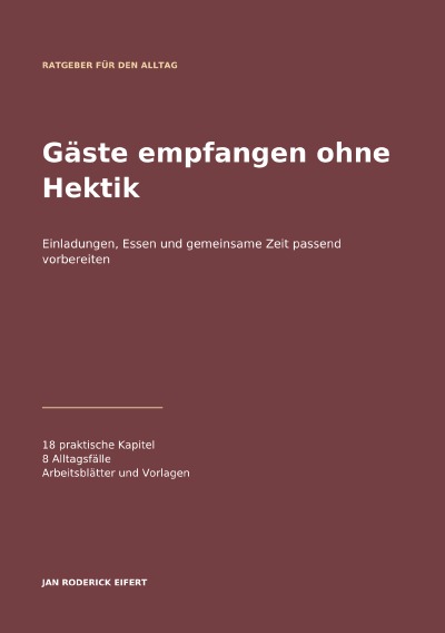 'Cover von Gäste empfangen ohne Hektik'-Cover