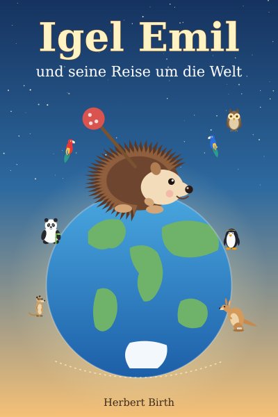 'Cover von Igel Emil und seine Reise um die Welt'-Cover