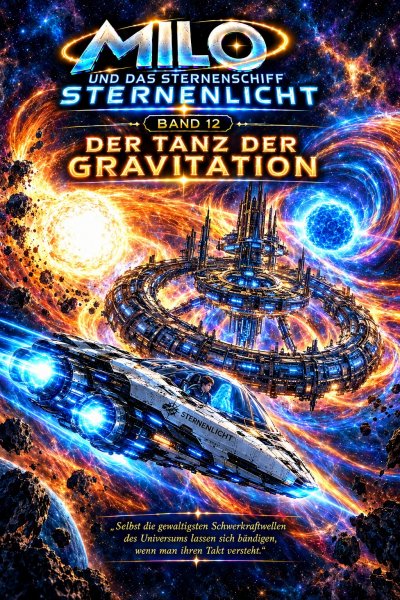 'Cover von Milo und das Sternenschiff Sternenlicht – Der Tanz der Gravitation'-Cover