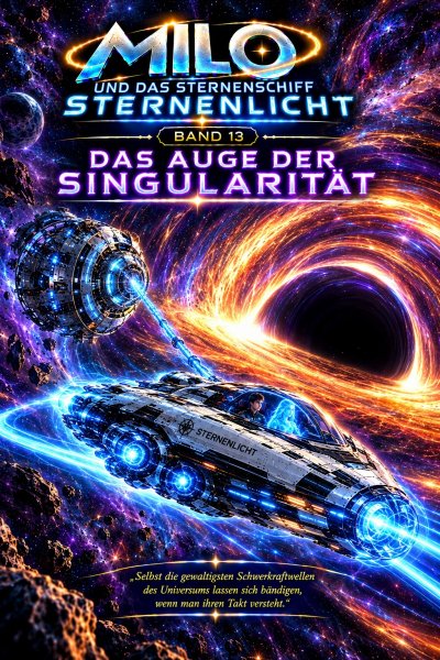 'Cover von Milo und das Sternenschiff Sternenlicht – Das auge der Singularität'-Cover