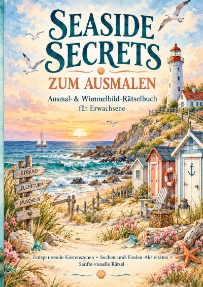 'Cover von Seaside Secrets zum Ausmalen'-Cover