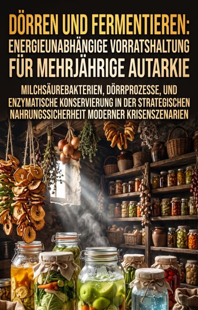 'Cover von Dörren und Fermentieren: Energieunabhängige Vorratshaltung für mehrjährige Autarkie'-Cover