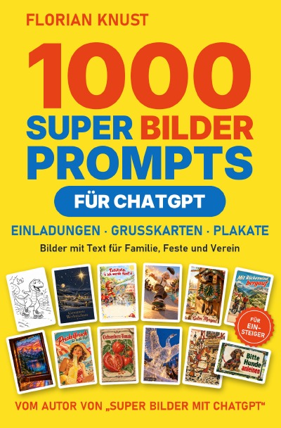 'Cover von 1000 Super Bilder Prompts für ChatGPT'-Cover