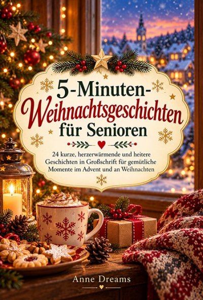 'Cover von 5-Minuten-Weihnachtsgeschichten für Senioren'-Cover