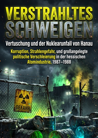 'Cover von Verstrahltes Schweigen: Vertuschung und der Nuklearunfall von Hanau'-Cover