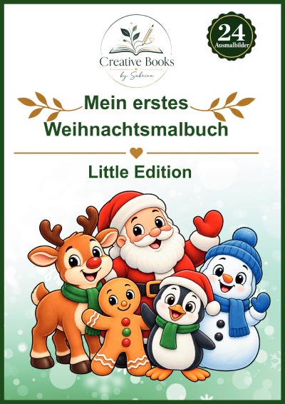 'Cover von Mein erstes Weihnachtsmalbuch'-Cover