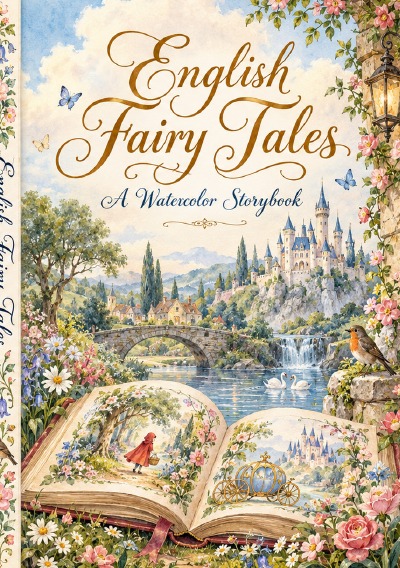 'Cover von English Fairy Tales – A Watercolor Storybook'-Cover