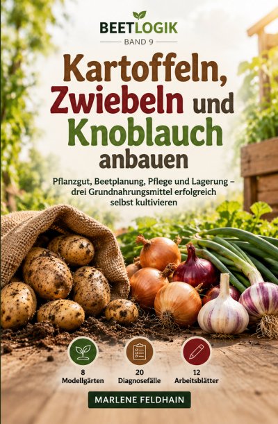 'Cover von Kartoffeln, Zwiebeln und Knoblauch anbauen'-Cover