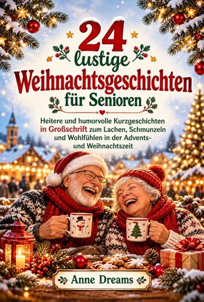 'Cover von 24 lustige Weihnachtsgeschichten für Senioren'-Cover
