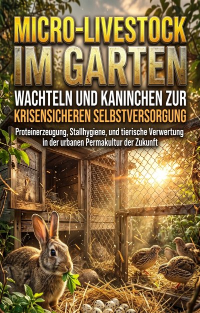 'Cover von Micro-Livestock im Garten: Wachteln und Kaninchen zur krisensicheren Selbstversorgung'-Cover