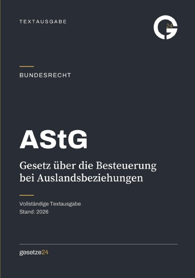 'Cover von AStG – Außensteuergesetz'-Cover