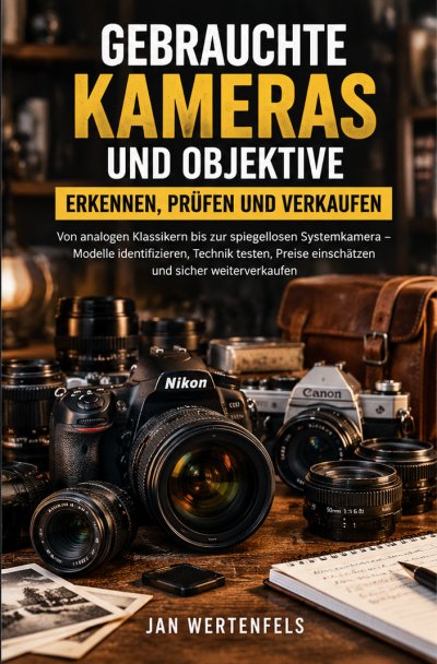 'Cover von Gebrauchte Kameras und Objektive erkennen, prüfen und verkaufen'-Cover