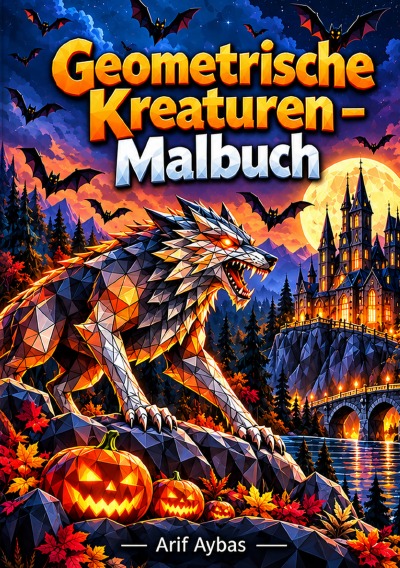 'Cover von Geometrische Kreaturen – Malbuch'-Cover