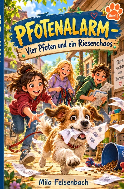 'Cover von PFOTENALARM – Vier Pfoten und ein Riesenchaos'-Cover