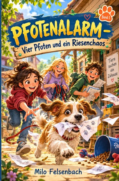 'Cover von PFOTENALARM – Vier Pfoten und ein Riesenchaos'-Cover