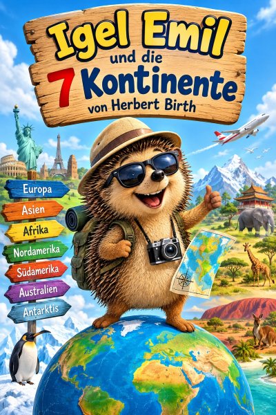 'Cover von Igel Emil und die 7 Kontinente'-Cover