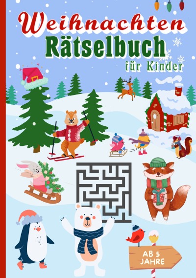 'Cover von Weihnachten Rätselbuch für Kinder ab 5 Jahre'-Cover