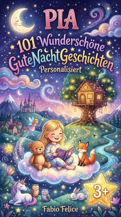 'Cover von Pia. 101 Wunderschöne Gute Nacht Geschichten. Personalisiert'-Cover