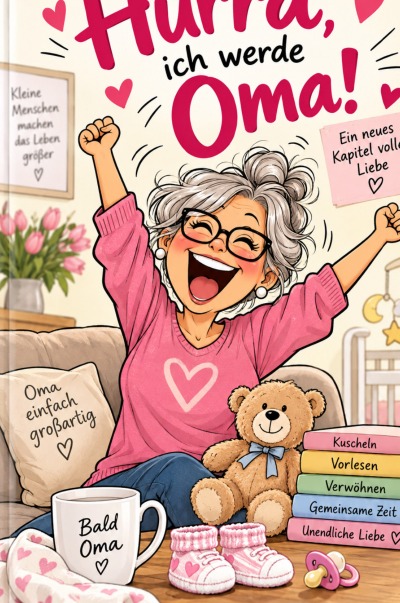 'Cover von „Hurra, ich werde Oma – ein Buch voller Erinnerungen”'-Cover