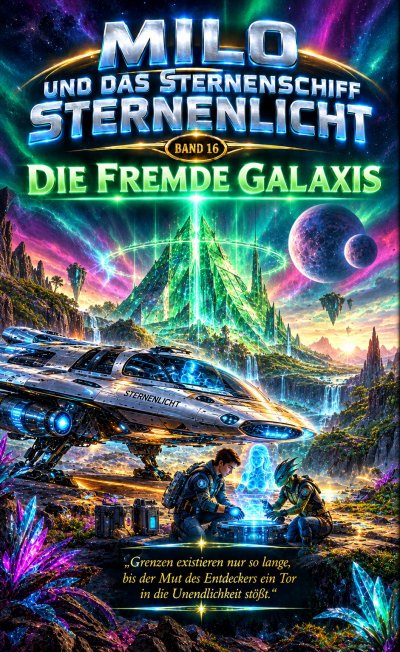 'Cover von Milo und Das Sternenschiff Sternenlicht – Die Fremde Galaxis'-Cover