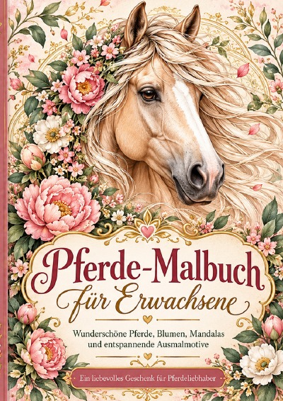 'Cover von Pferde-Malbuch für Erwachsene'-Cover