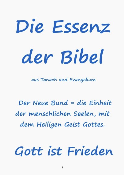 'Cover von Die Essenz der Bibel'-Cover