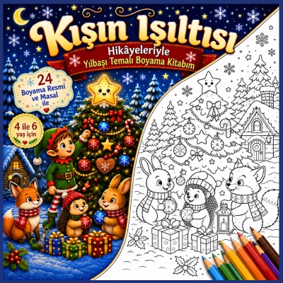 'Cover von Kışın Işıltısı: Aralık Ayı ve Yeni Yıl İçin  Boyama Kitabım ve Masallarım'-Cover