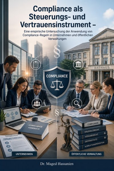 'Cover von Compliance als Steuerungs- und Vertrauensinstrument –  Eine empirische Untersuchung der Anwendung von   Compliance-Regeln in Unternehmen und öffentlichen   Verwaltungen'-Cover
