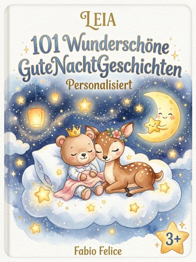 'Cover von Leia. 101 Wunderschöne Gute Nacht Geschichten. Personalisiert'-Cover