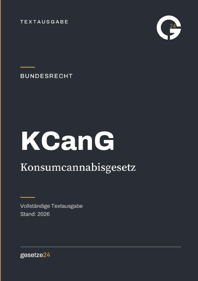 'Cover von KCanG – Konsumcannabisgesetz'-Cover