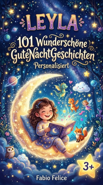 'Cover von Leyla. 101 Wunderschöne Gute Nacht Geschichten. Personalisiert'-Cover