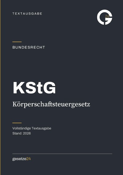'Cover von KStG – Körperschaftsteuergesetz'-Cover