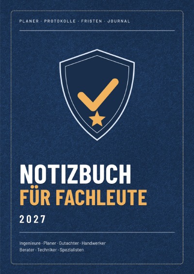 'Cover von Notizbuch für Fachleute 2027'-Cover