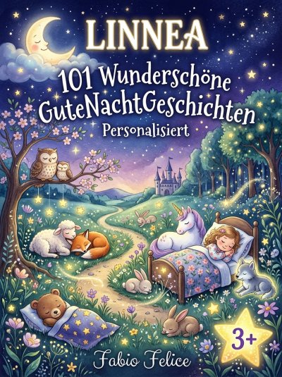 'Cover von Linnea. 101 Wunderschöne Gute Nacht Geschichten. Personalisiert'-Cover