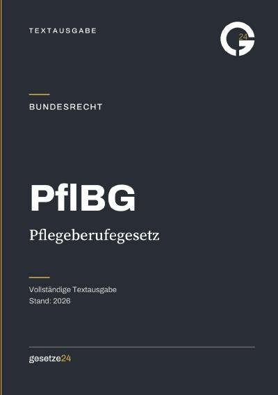 'Cover von PflBG – Pflegeberufegesetz'-Cover