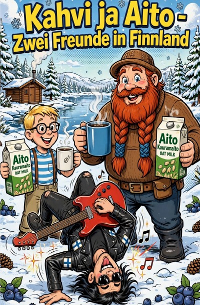 'Cover von Kahvi ja Aito – Zwei Freunde in Finnland'-Cover