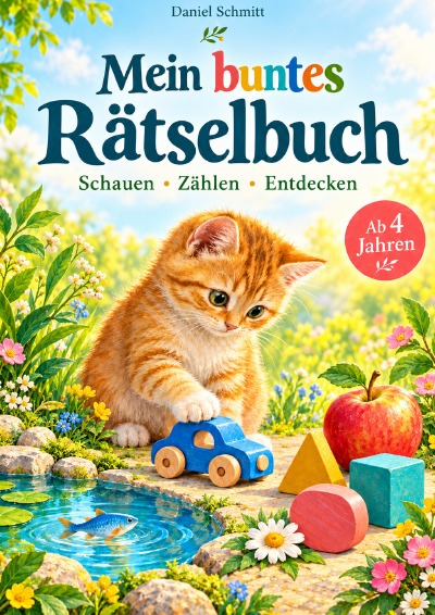 'Cover von Mein buntes Rätselbuch'-Cover